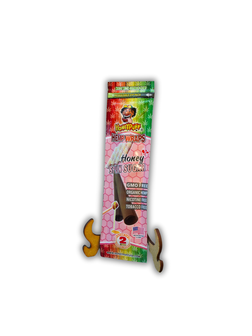 Blunt Wrap HoneyPuff Honey - Folha de Cânhamo c/ Piteira