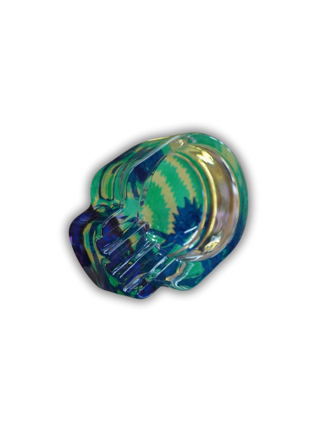 Cinzeiro de vidro caveira