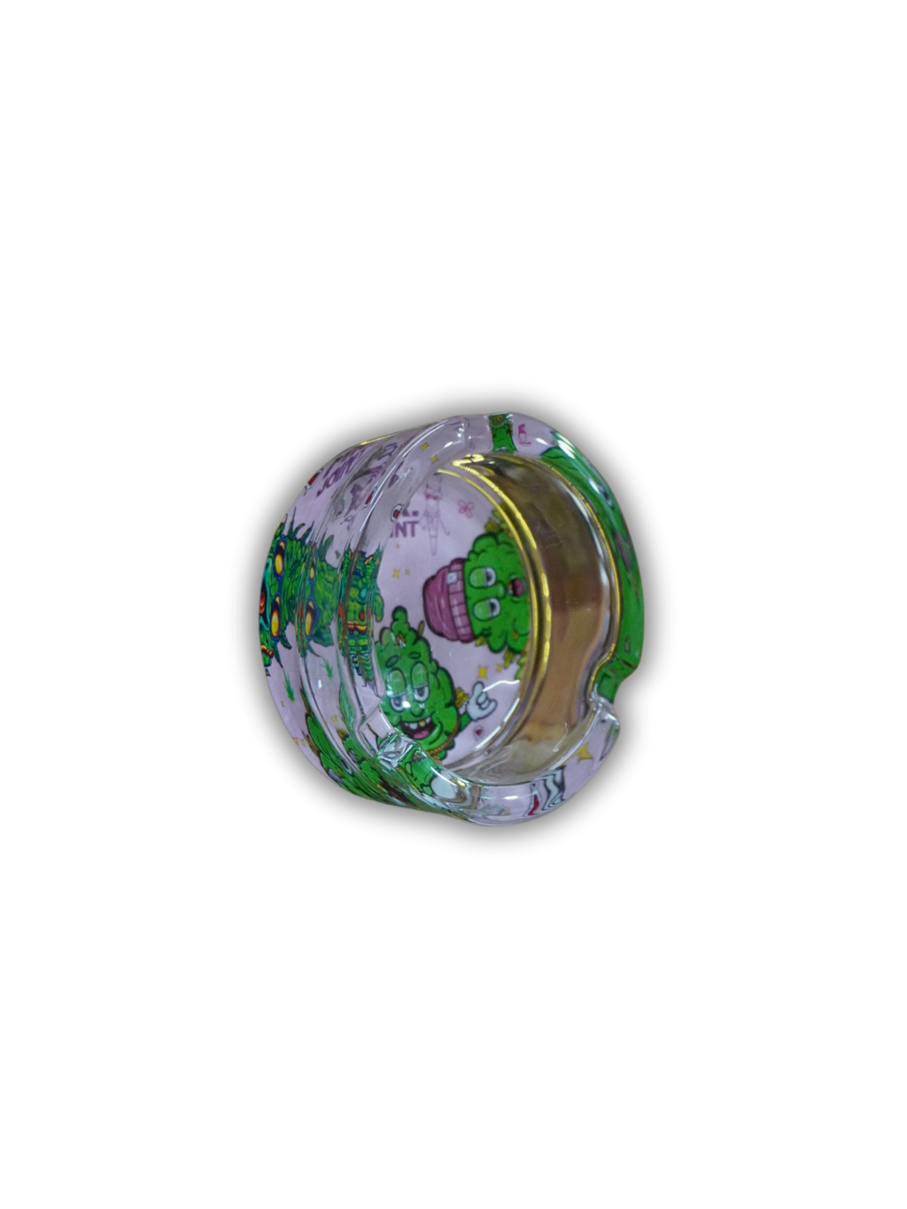 Cinzeiro redondo de vidro Mr.joint