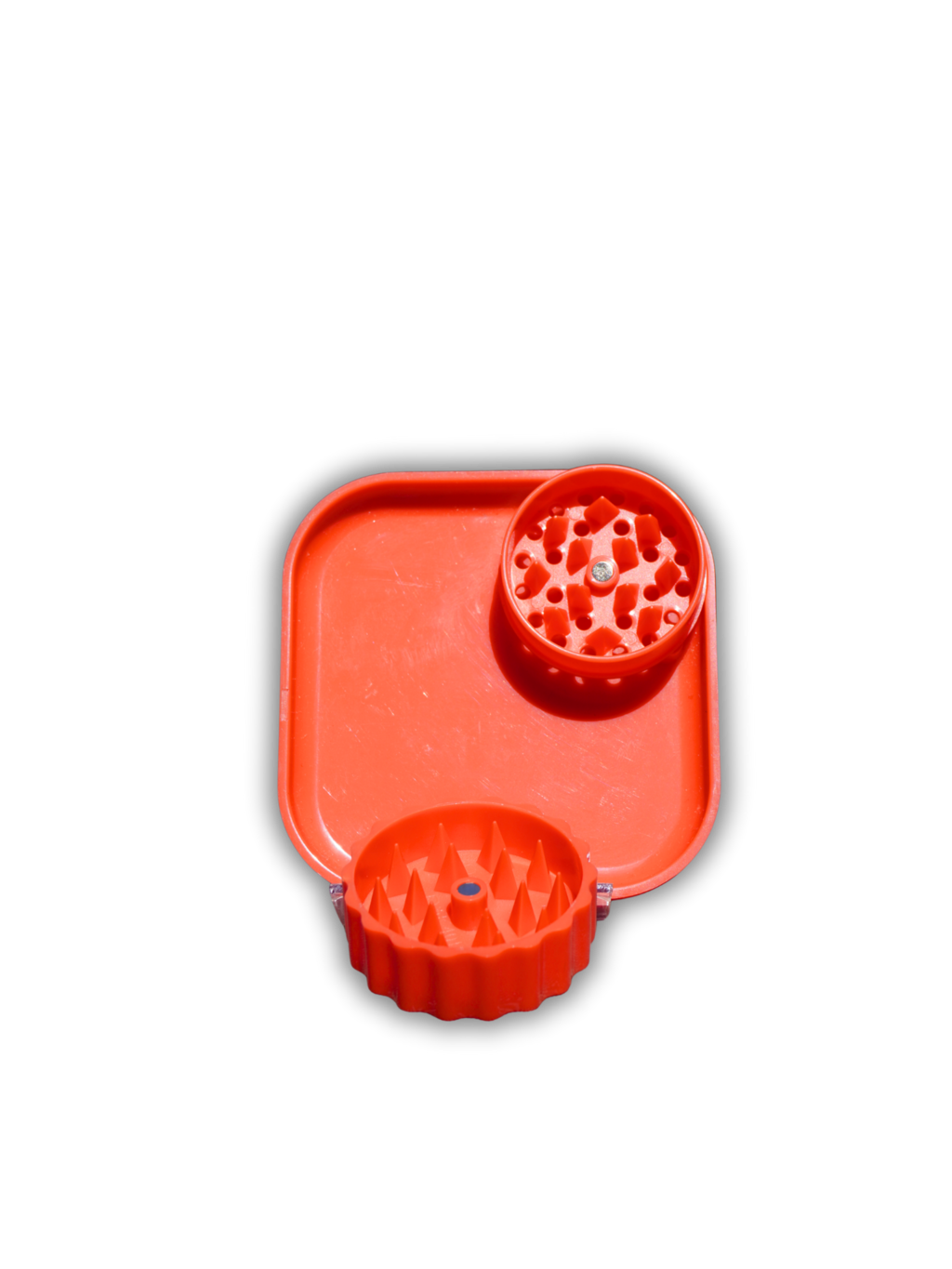 Dichavador Triturador 2 Em 1 Com Bandeja quadrada