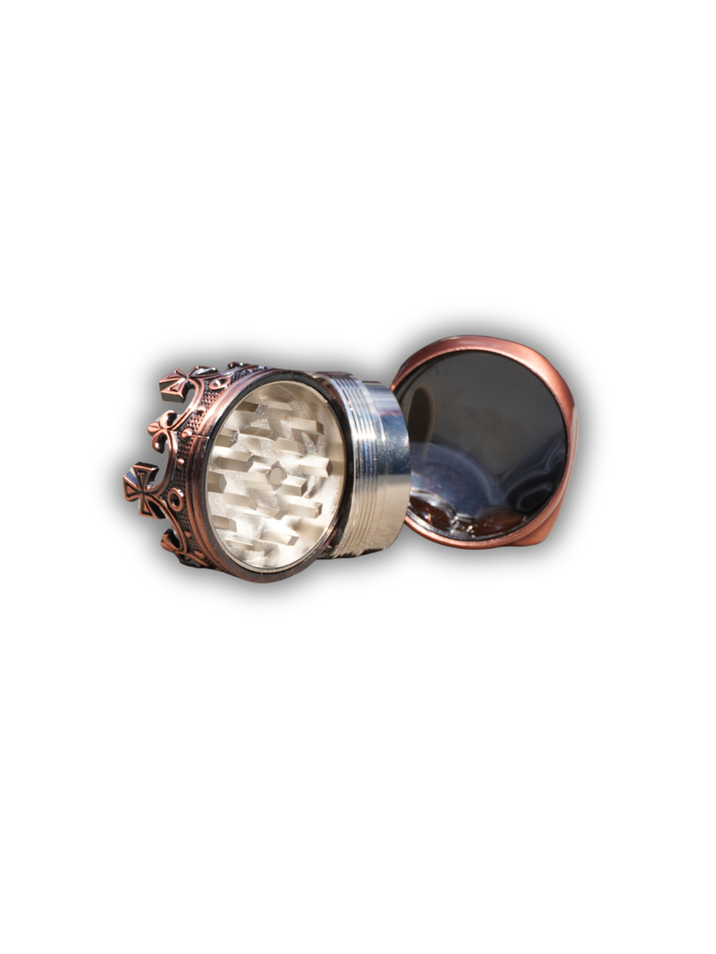 Dichavador de metal caveira rei