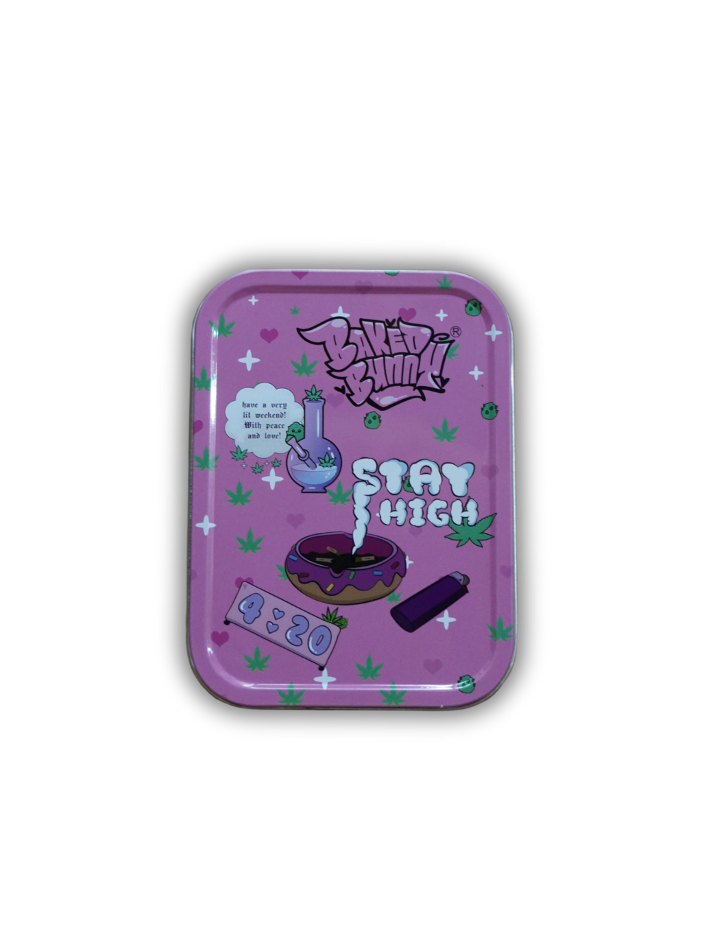 Kit 4 peças Pipe,tela,dichavador acrílico e caixa metal