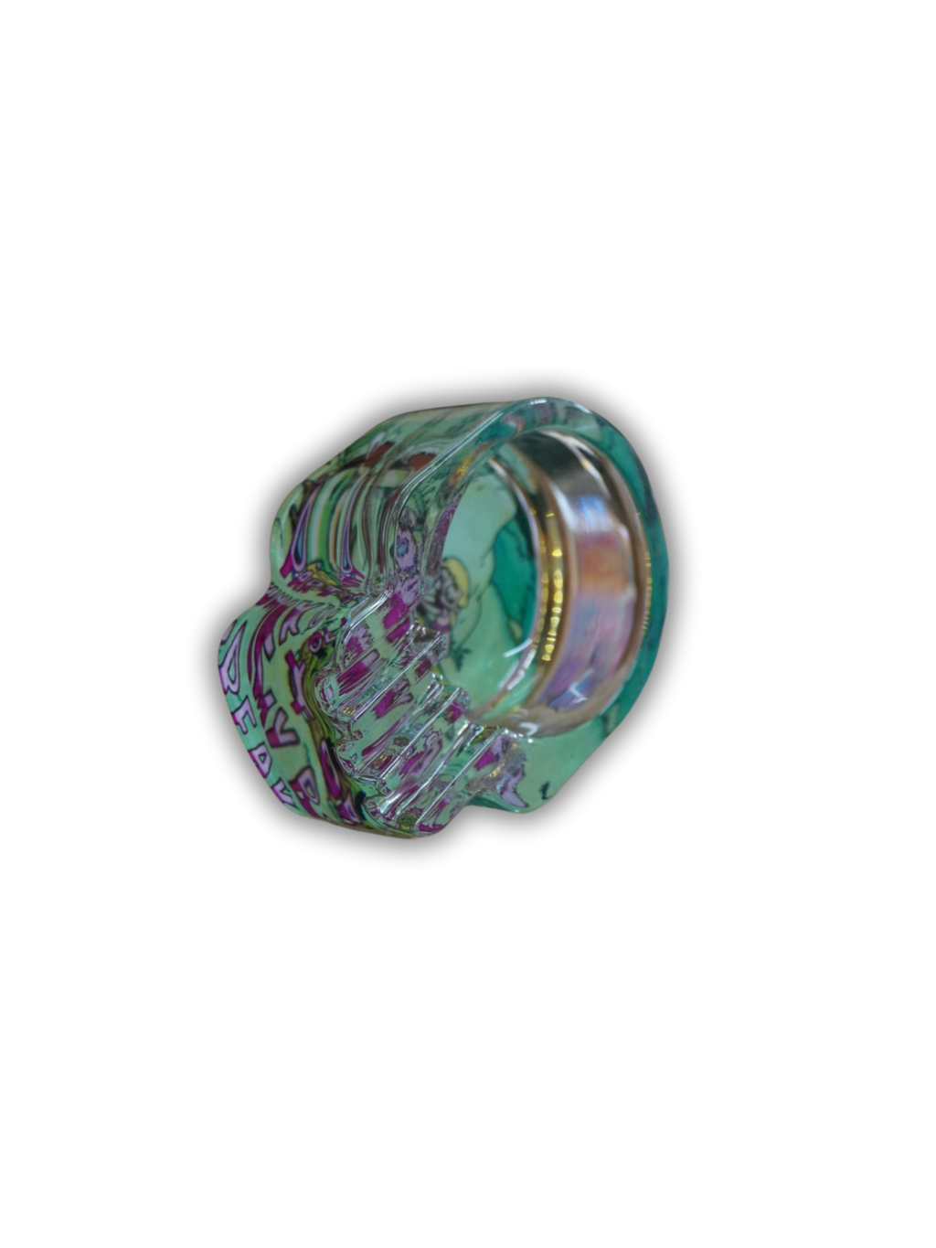 Cinzeiro de vidro caveira