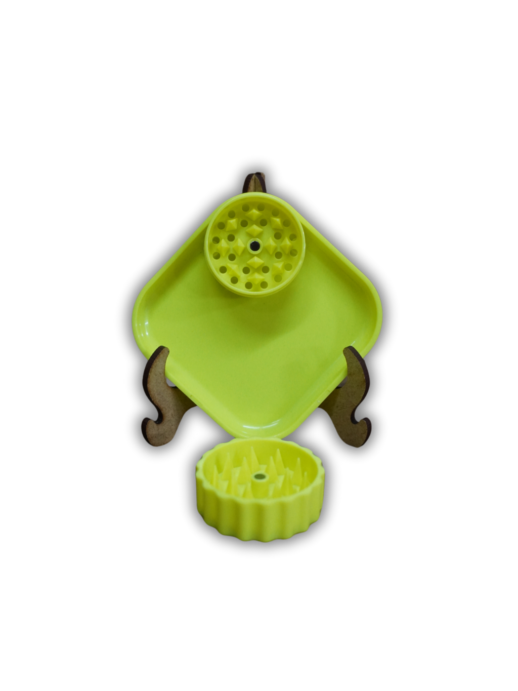 Dichavador Triturador 2 Em 1 Com Bandeja quadrada