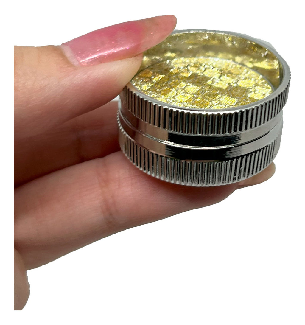 Dichavador de metal glitter 2 Partes Mini