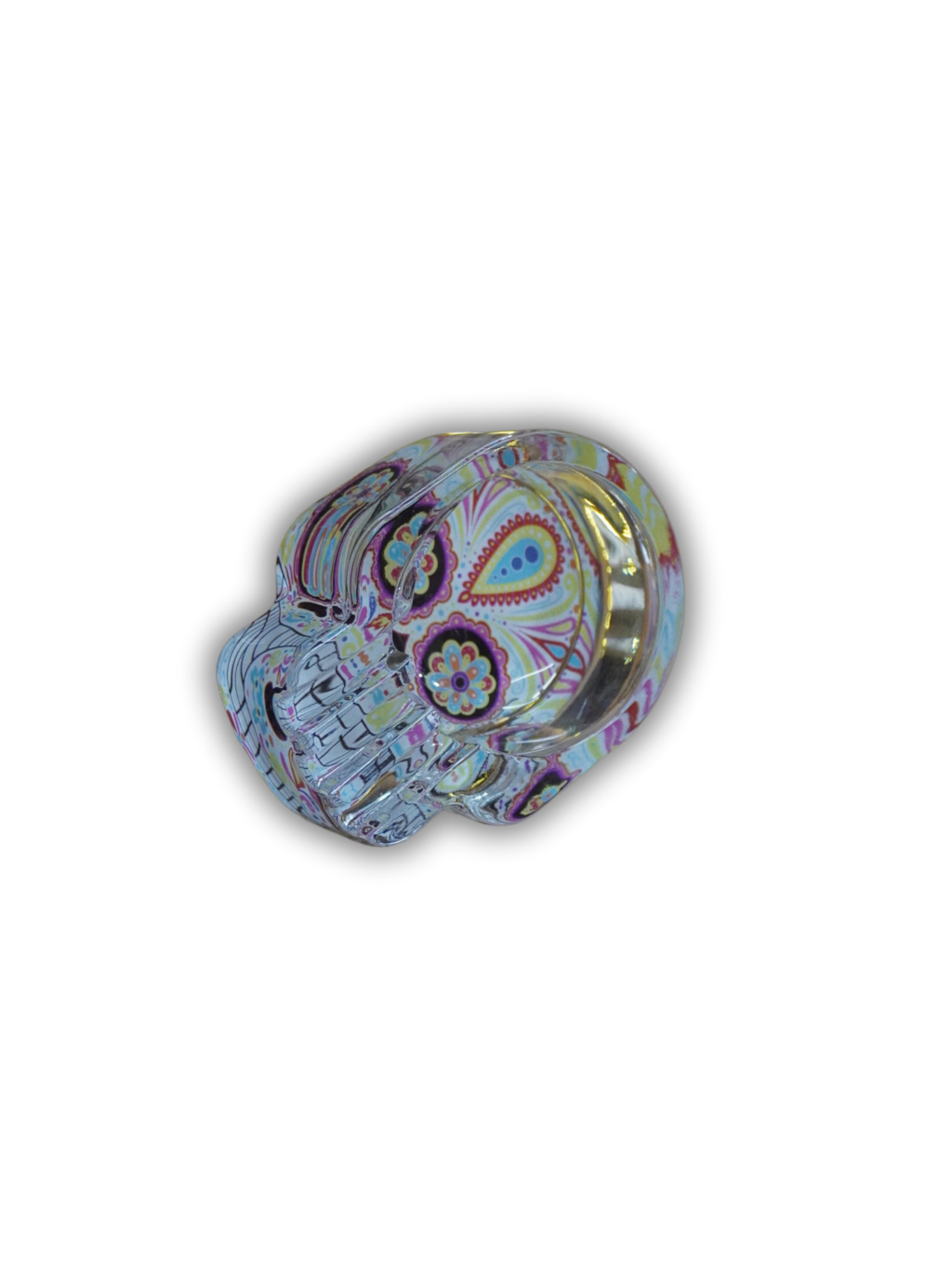 Cinzeiro de vidro caveira