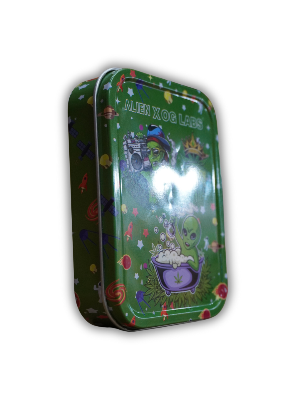 Kit 4 peças Pipe,tela,dichavador acrílico e caixa metal