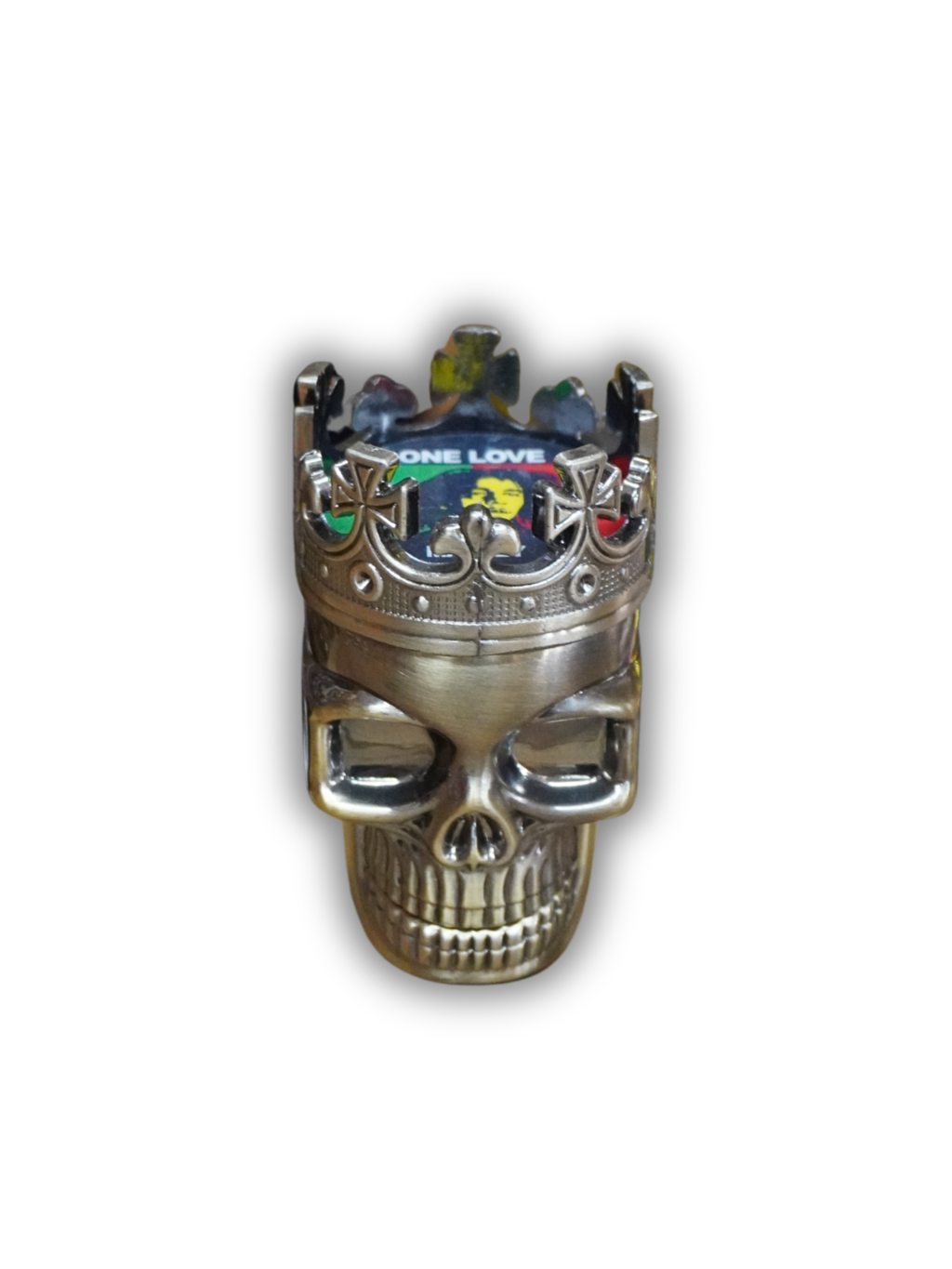 Dichavador de metal caveira rei