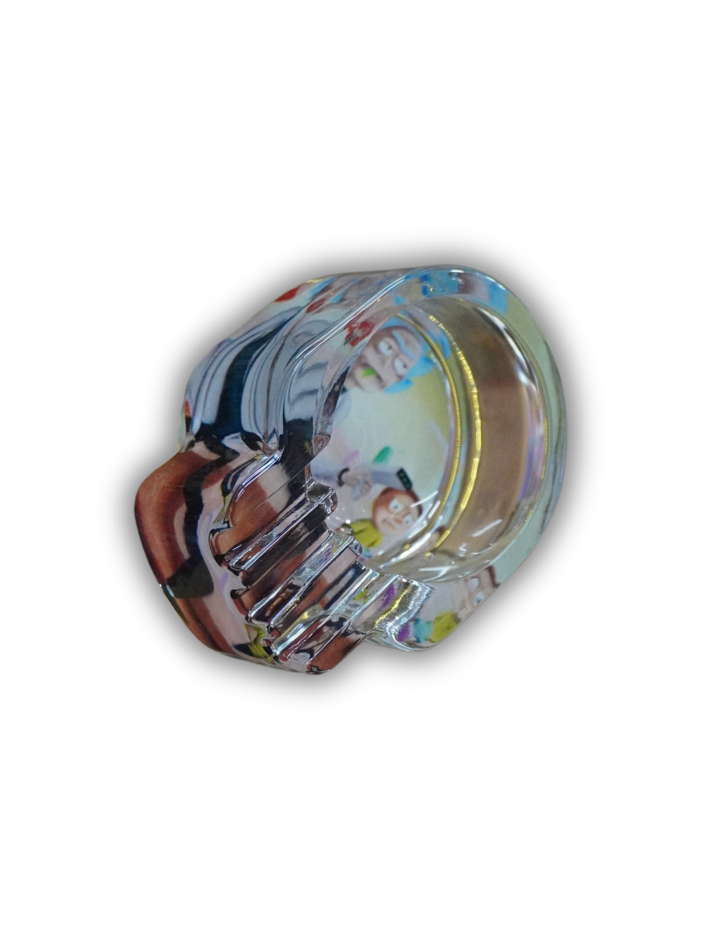 Cinzeiro de vidro caveira