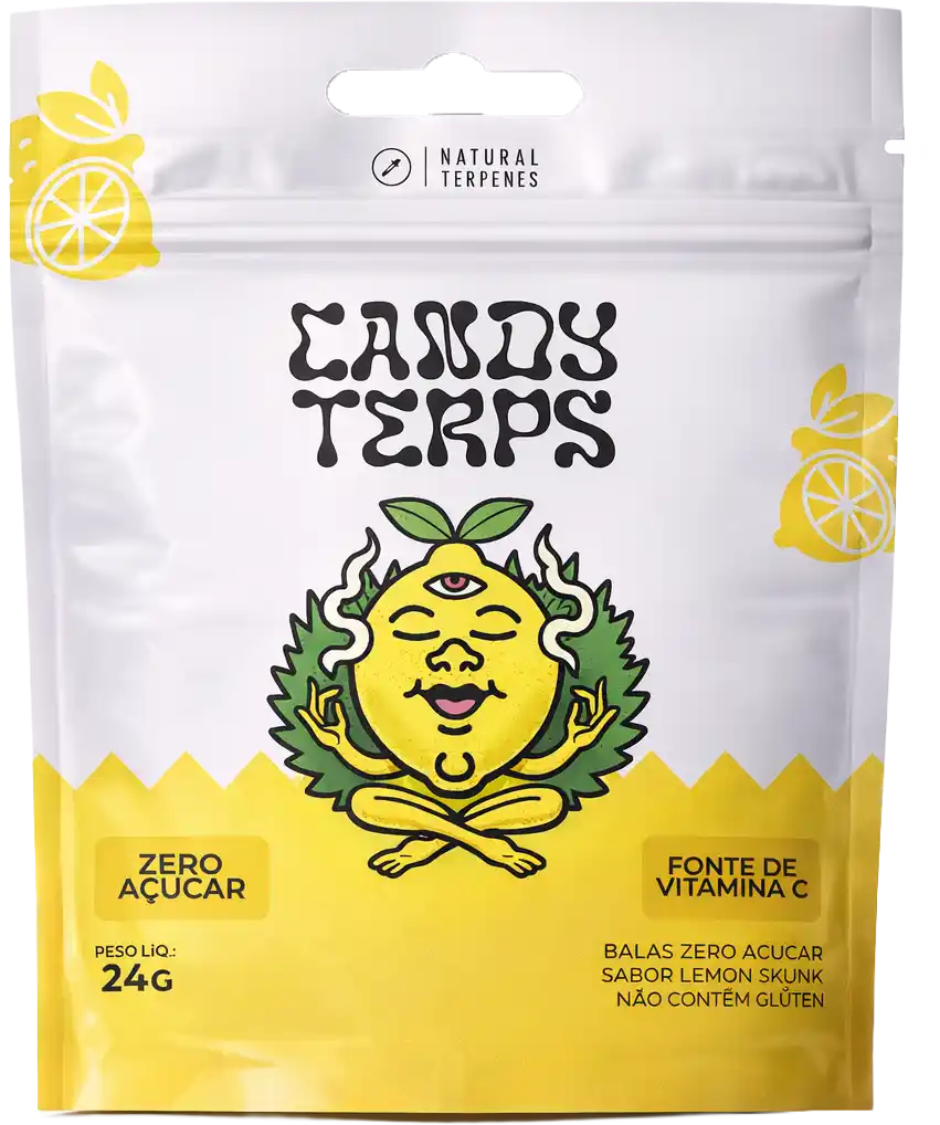 Balas Candy Terps - Terpenos Naturais Zero Açúcar e Vitamina C - 24g