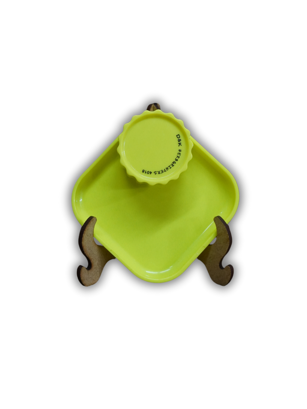 Dichavador Triturador 2 Em 1 Com Bandeja quadrada