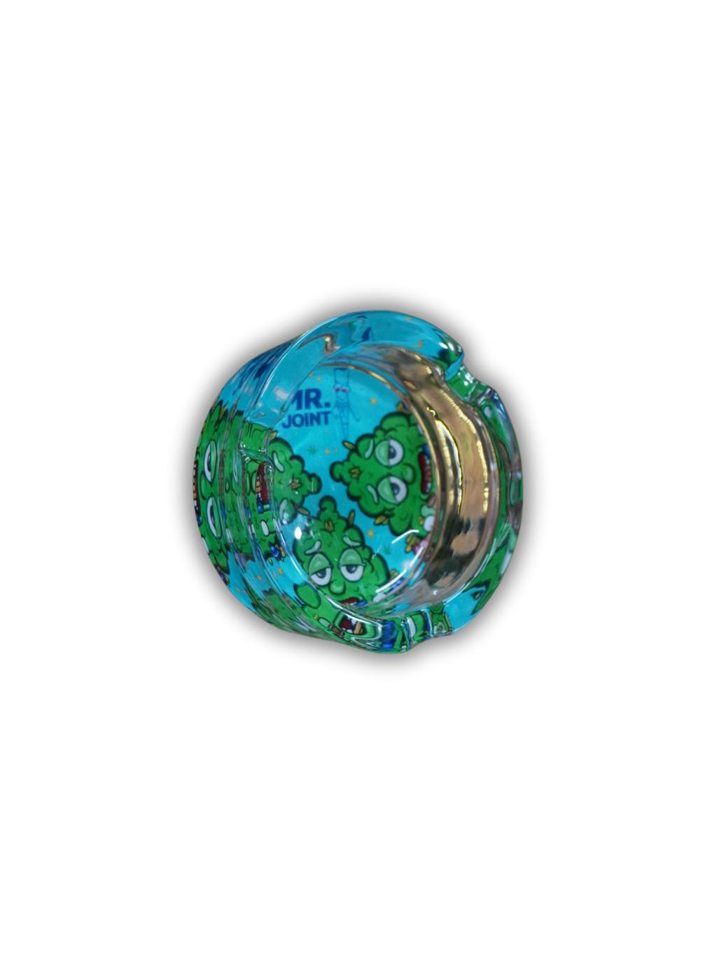 Cinzeiro redondo de vidro Mr.joint