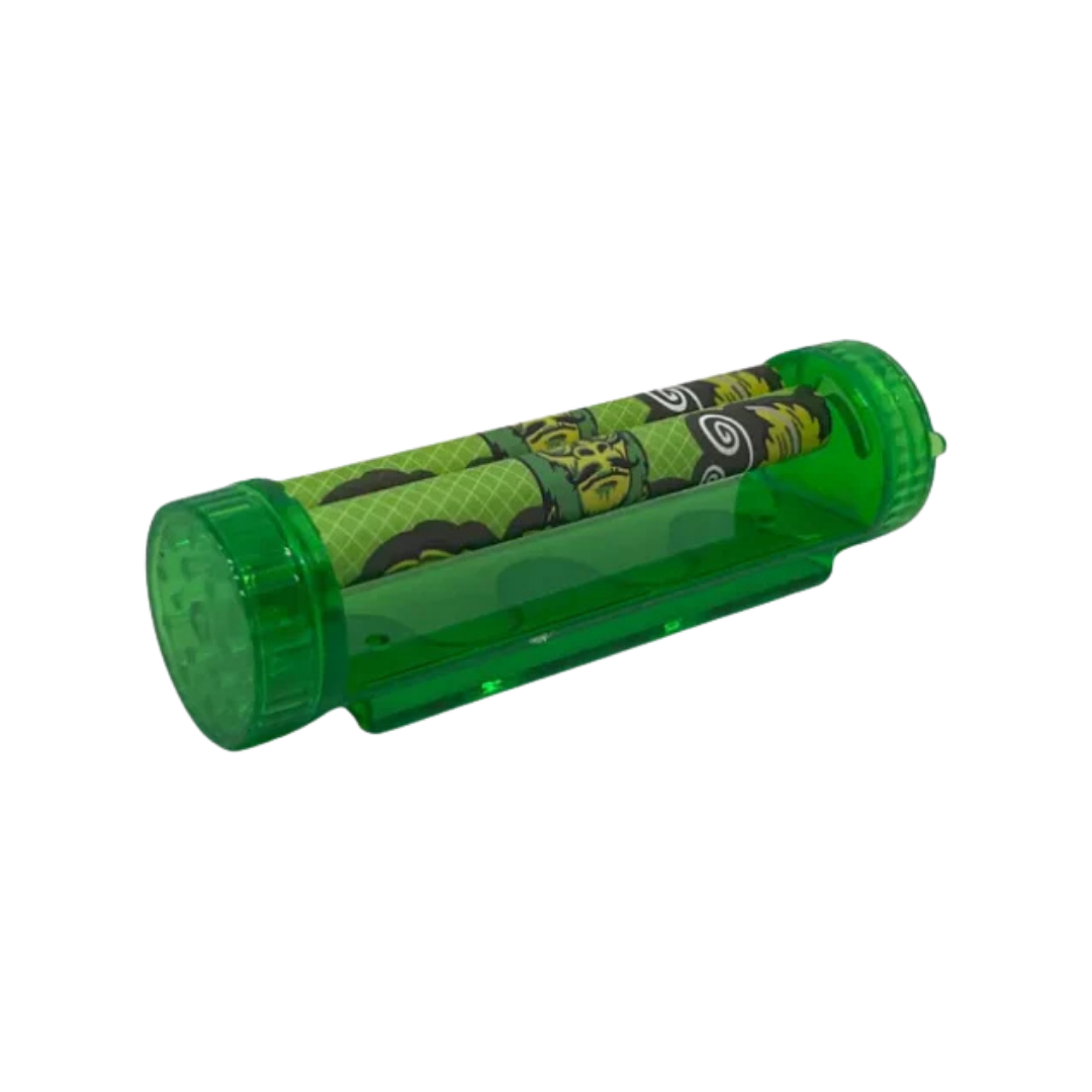 Bolador de Acrílico King Size 110mm Gorilla Rolling Stars com Dichavador e Reservatório