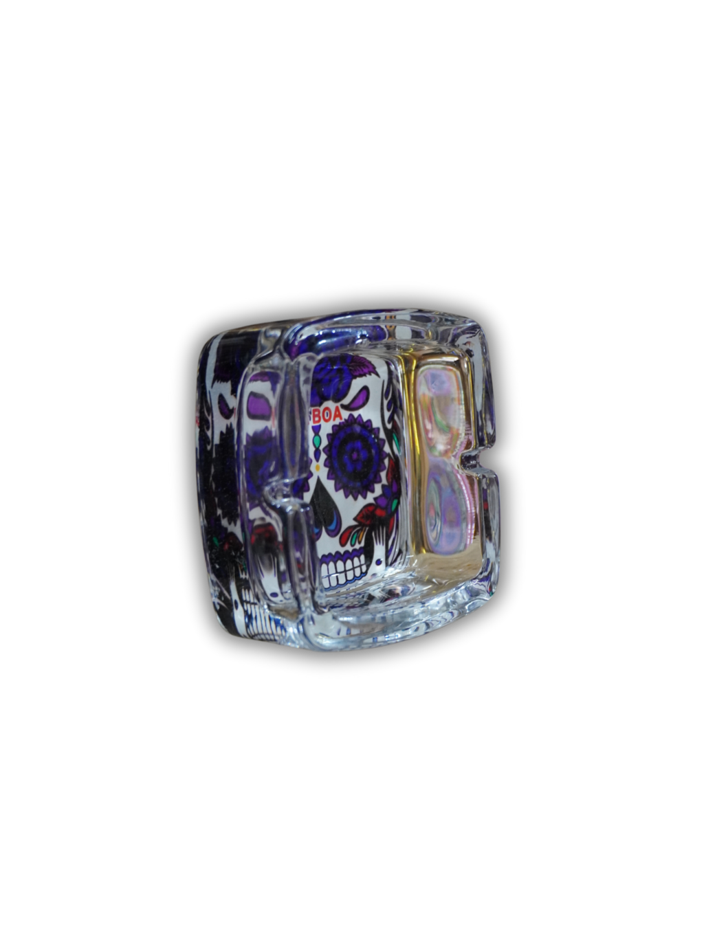 Cinzeiro quadrado de vidro Naboa