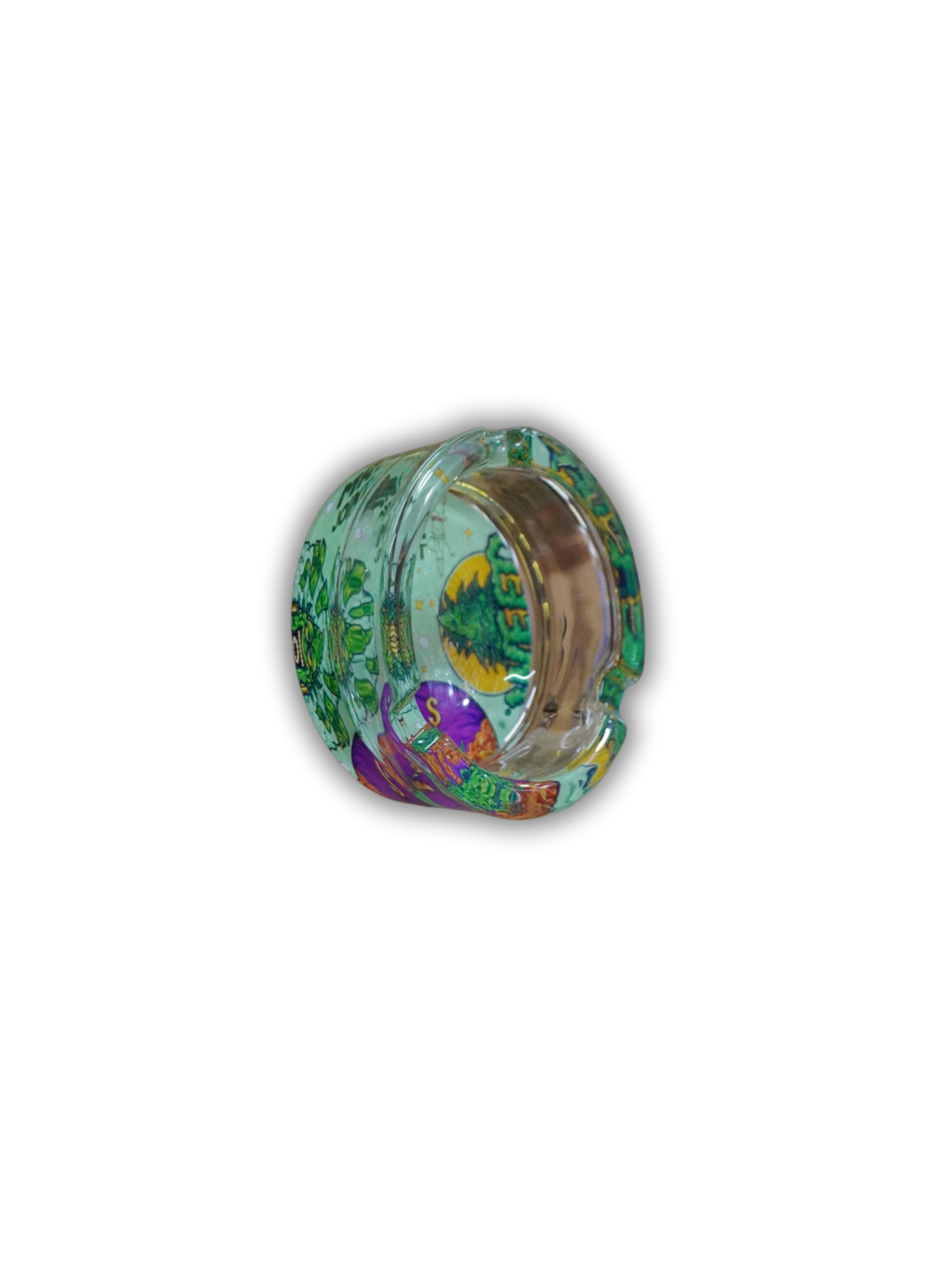 Cinzeiro redondo de vidro Mr.joint