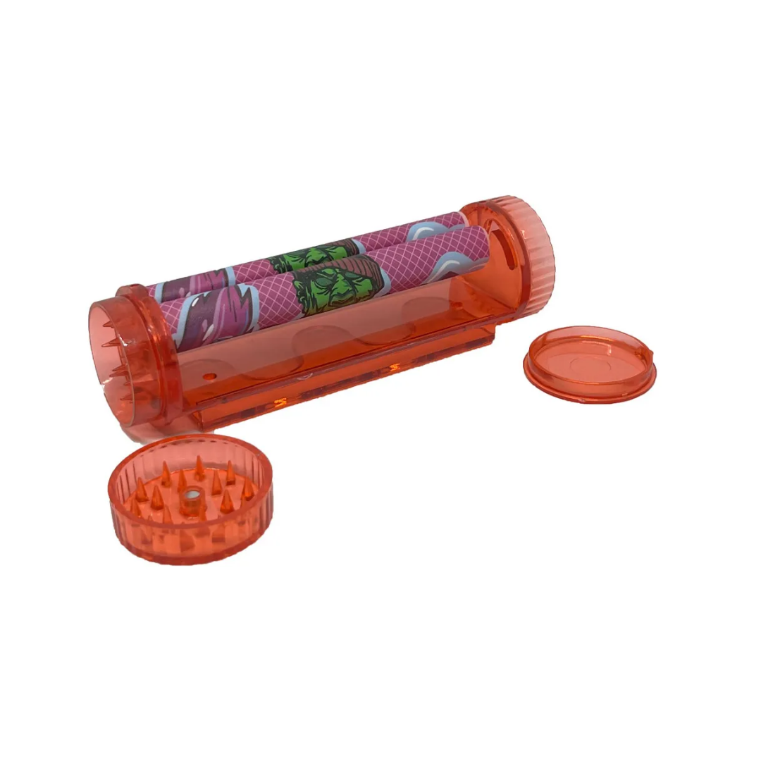 Bolador de Acrílico King Size 110mm Gorilla Rolling Stars com Dichavador e Reservatório