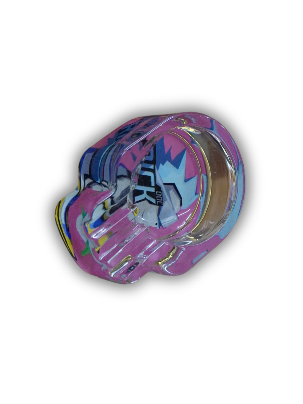 Cinzeiro de vidro caveira