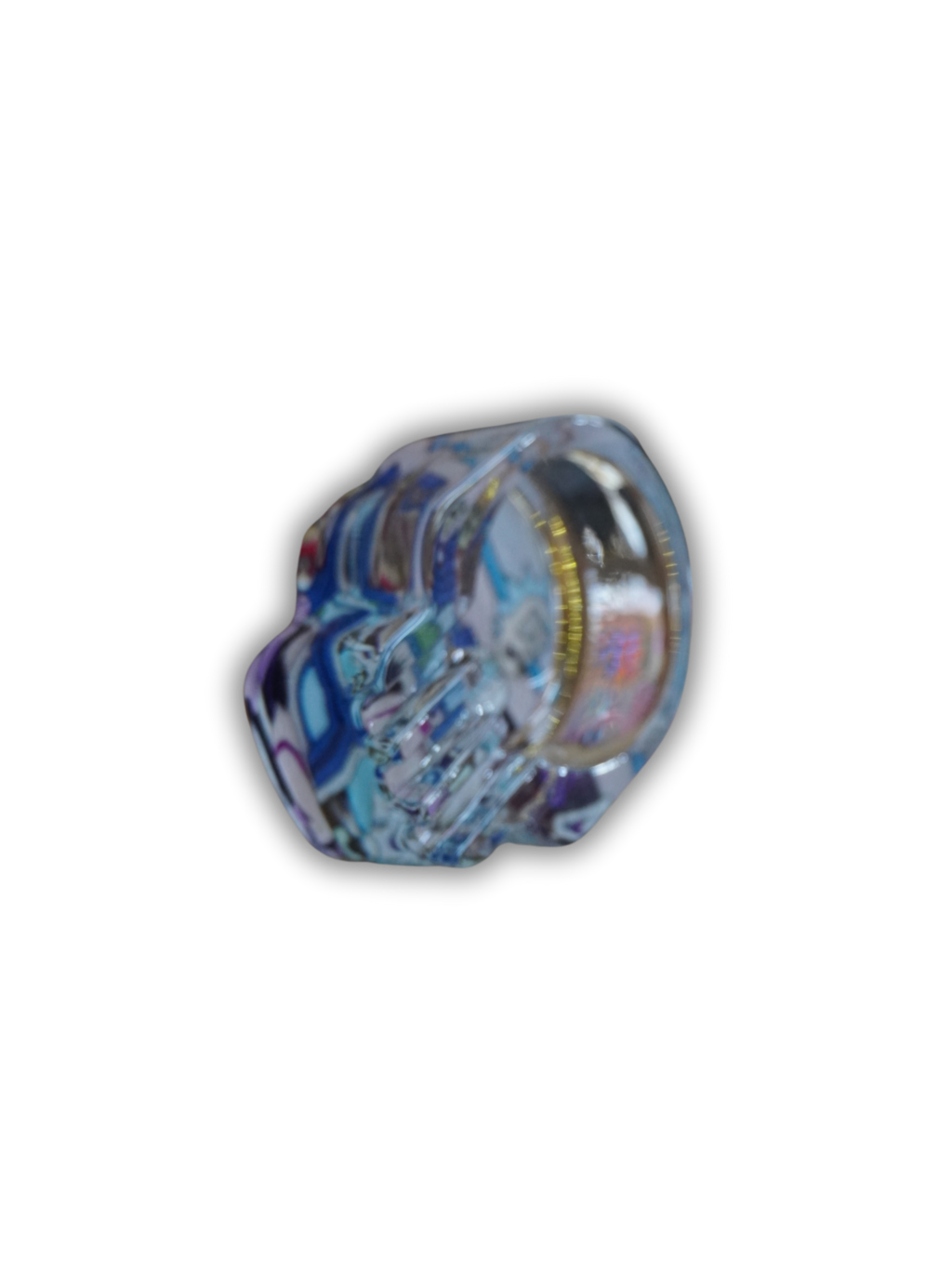 Cinzeiro de vidro caveira