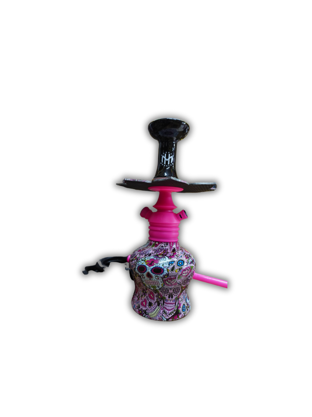 Narguile Completo Mini Monster Black Hookah Caveira Mexicana