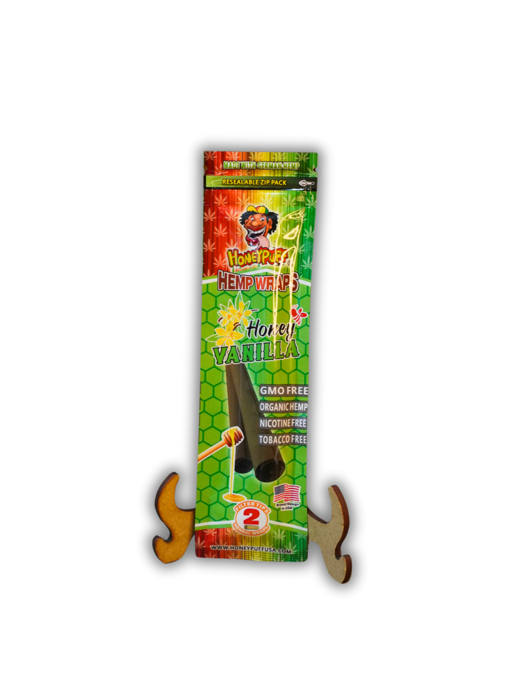 Blunt Wrap HoneyPuff Honey - Folha de Cânhamo c/ Piteira