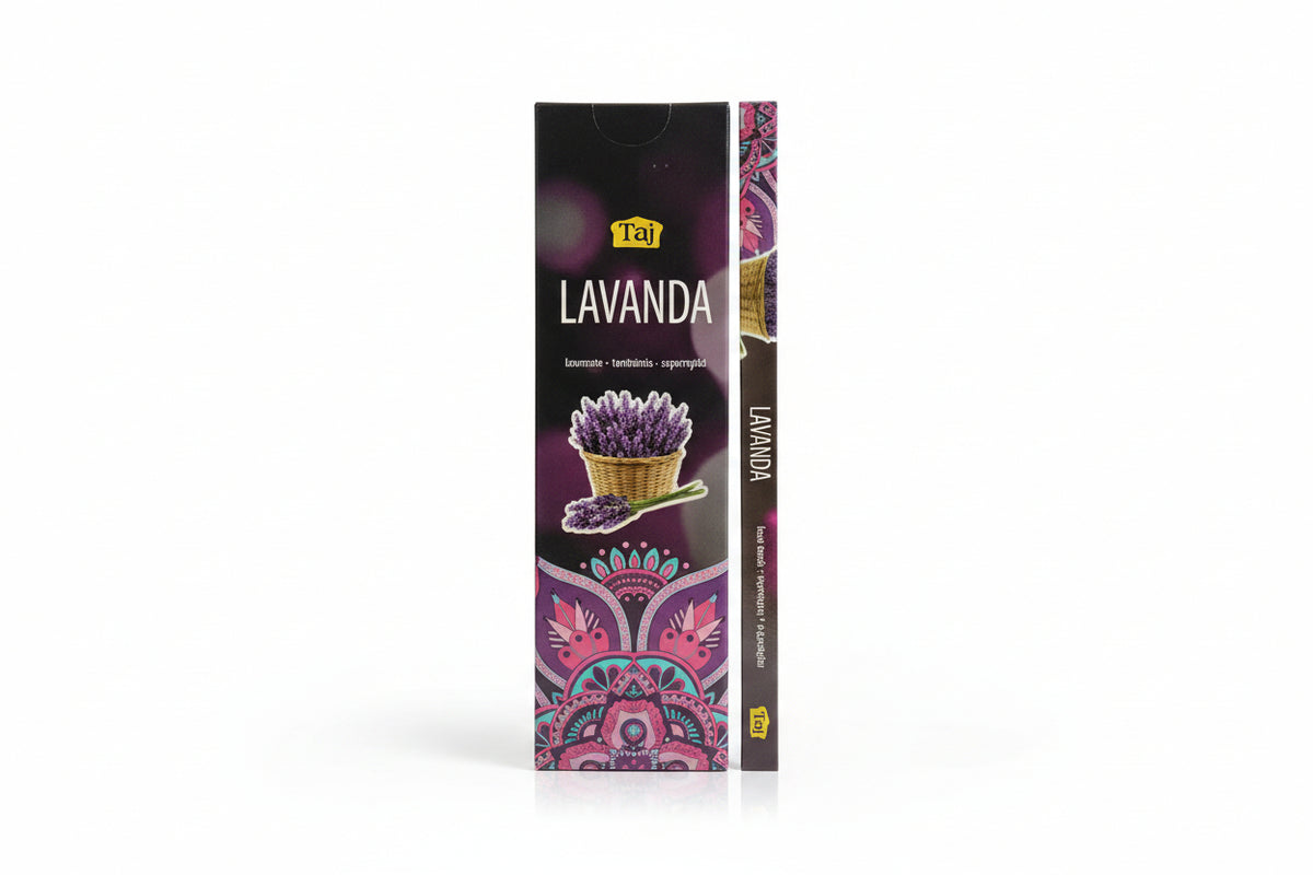 Incenso Indiano Taj Caixa com 8 Varetas – Diversos Aromas