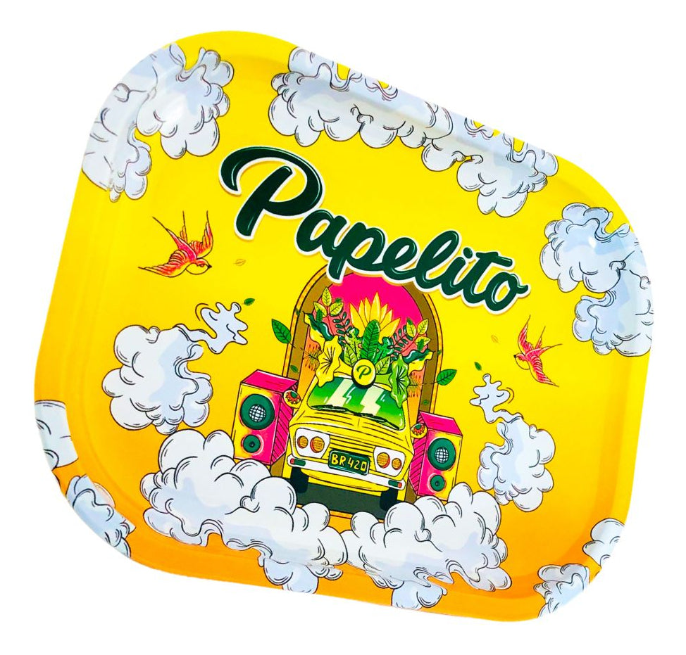 Bandeja de Metal Papelito Pequena 18x14 Cm