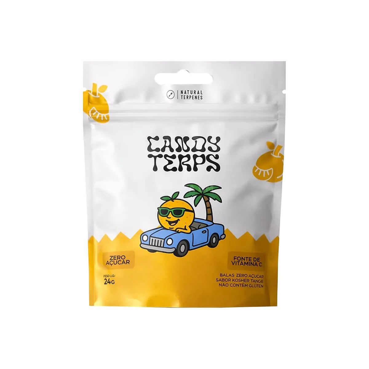 Balas Candy Terps - Terpenos Naturais Zero Açúcar e Vitamina C - 24g